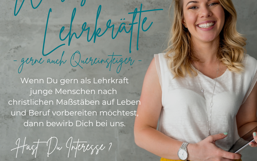Wir suchen Lehrkräfte!