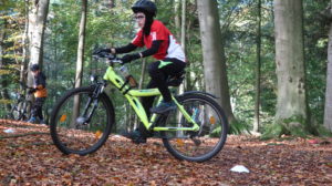 Erste Mountainbike-Schnuppertour im Heseler Wald