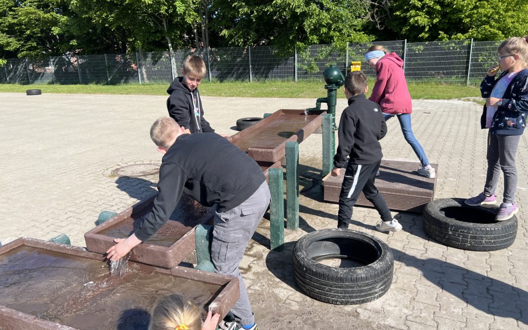 Wasserspielplatz in Betrieb genommen