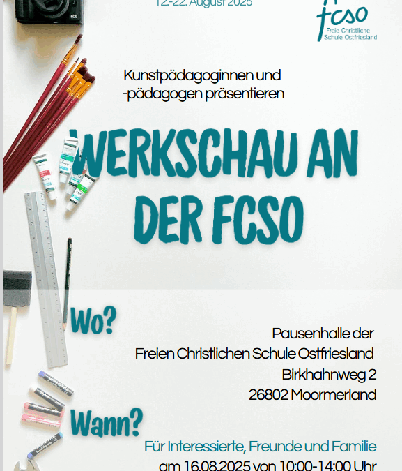 Kreativer Auftakt an der FCSO: Gemeinschaftsausstellung der Kunstpädagogen