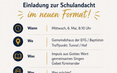 Neues Format der Morgenandacht